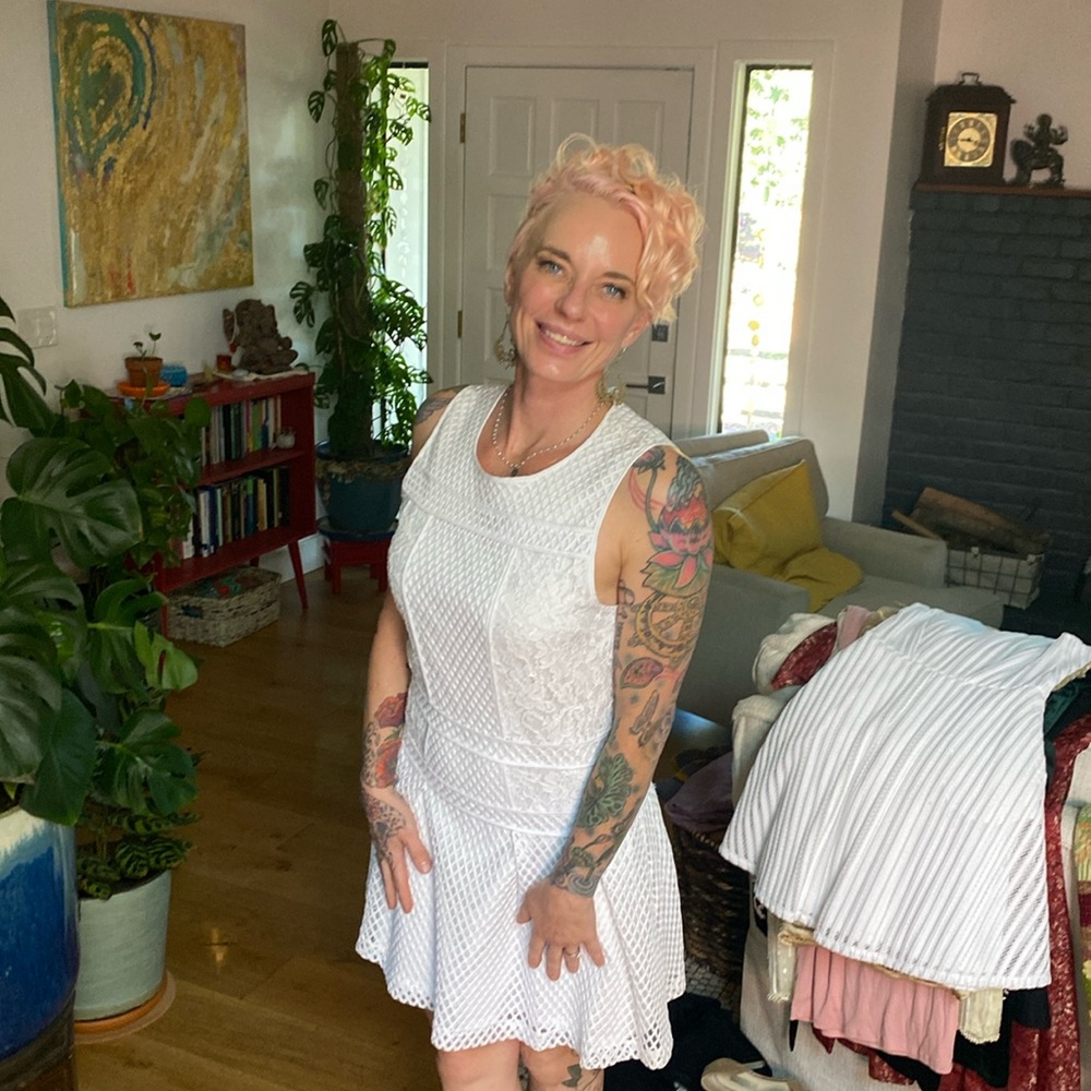 White dress